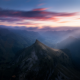 mist, landscape, morning, nature, sunrise, mountain, clouds, Switzerland, sunlight, Alps, sun rays wallpaper
