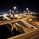 city, Freeway, night, long exposure, road wallpaper