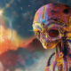 artwork, digital art, aliens, psychedelic, colorful, science fiction wallpaper