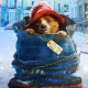 bears, snow, Christmas, blue clothing, Red Hat, cute animals wallpaper