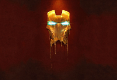 Iron Man, mask, simple, graphics, movies wallpaper